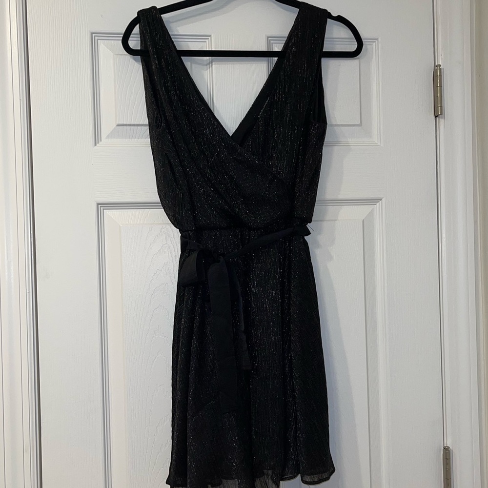 Banana Republic, Shiny black Mini Dress, Size 4
